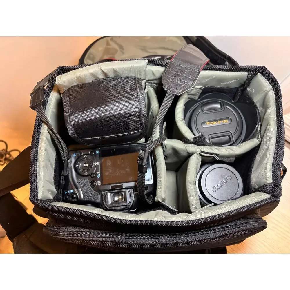 Canon EOS Rebel XSi DS126181 Camera w/ Lens EF-S 18-55mm Battery See Description